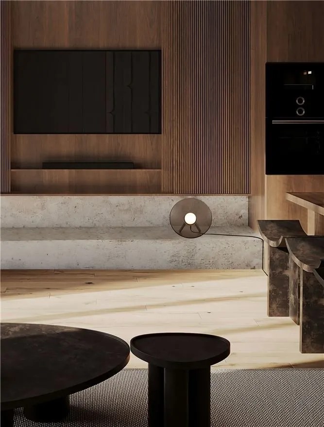 Lampa LED design ambiental Esti maro inchis