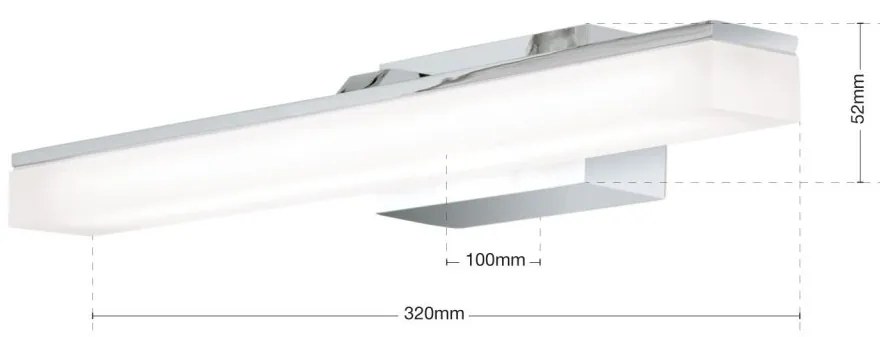Aplica de perete design modern LED IP44 Sophie Soff 3-471 ChromOR