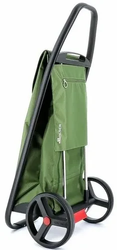 Geantă de cumpărături pe roți Rolser Com MF 8Black Tube, verde