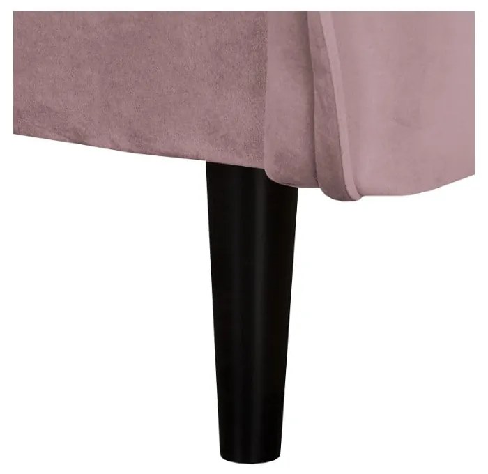 Canapea mov lavandă cu tapițerie din catifea 138 cm Juli – Ropez