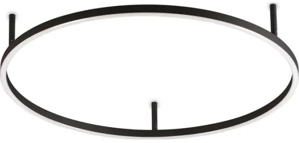 Ideal Lux - Plafonieră LED ORACLE SLIM, 37W, 230V, 4000K, diam. 70 cm, negru