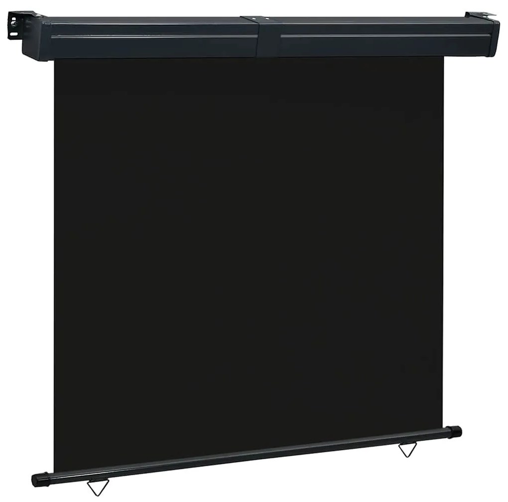 vidaXL Copertină laterală de balcon, negru, 170x250 cm