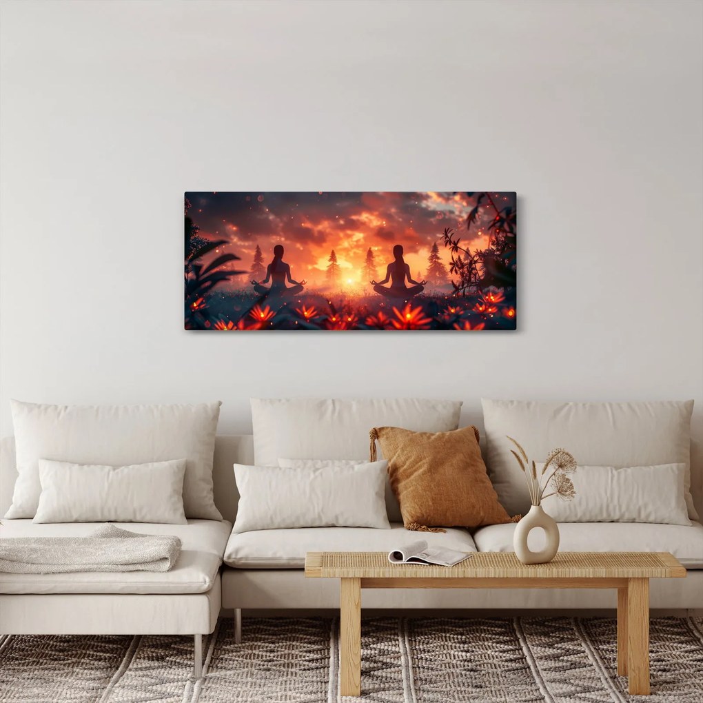 Tablou - Yoga în natură (120x50 cm)