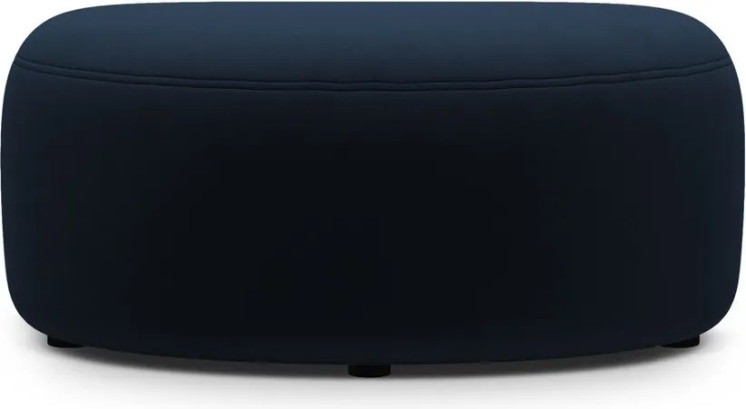 Taburet albastru cu tapițerie din catifea Kate – Micadoni