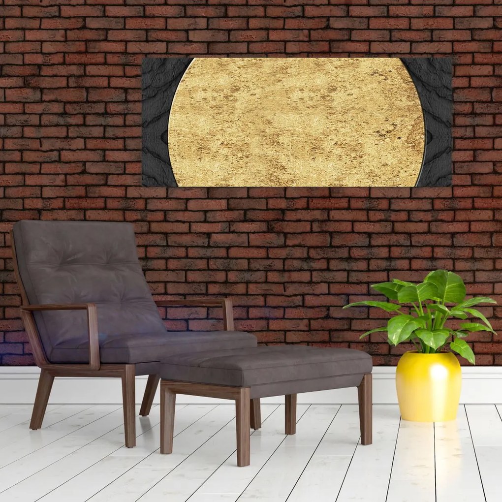 Tablou - Structura de aur N⁰2 (120x50 cm)