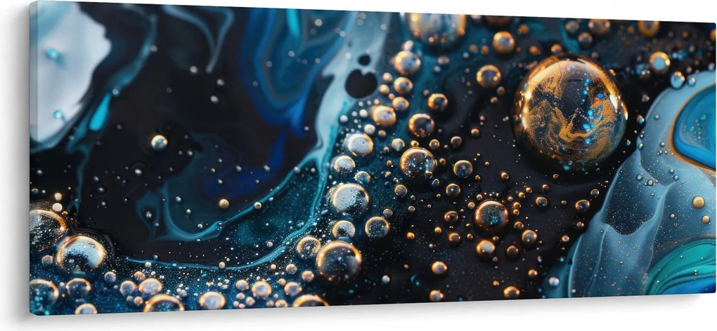 Tablou - Picături de cerneală (120x50 cm)