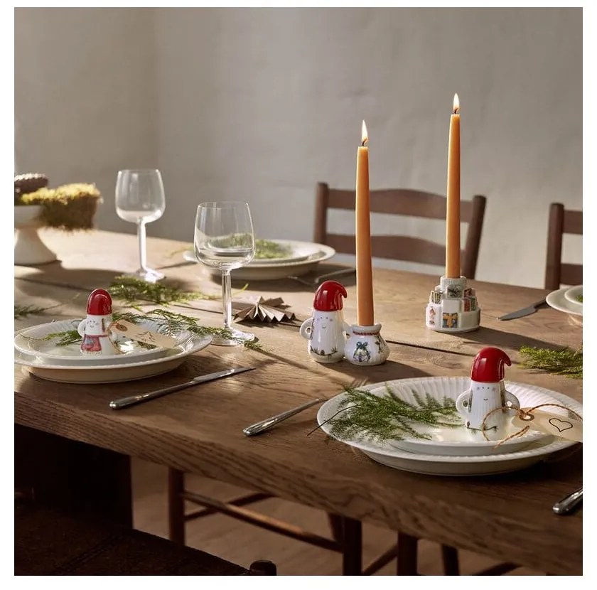 Sfeșnic din ceramică cu model de Crăciun Hammershøi Christmas Gifts – Kähler Design