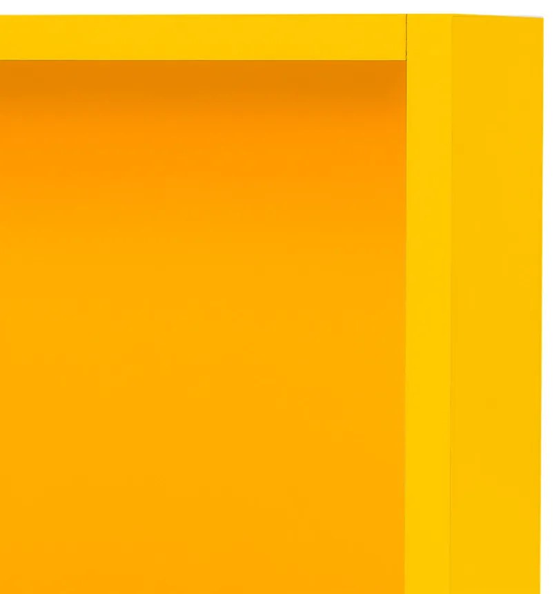 Boxie dulap de perete deschis 40x40x27 cm galben