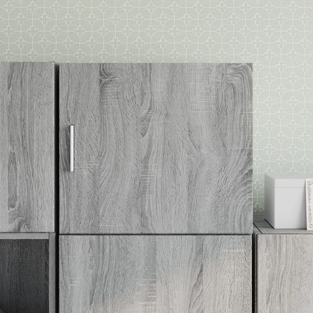 vidaXL Dulap de perete, gri sonoma, 45x42,5x40 cm, lemn prelucrat