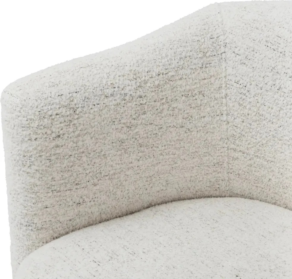 Fotoliu elegant design LUX Watertown, Seashell off white