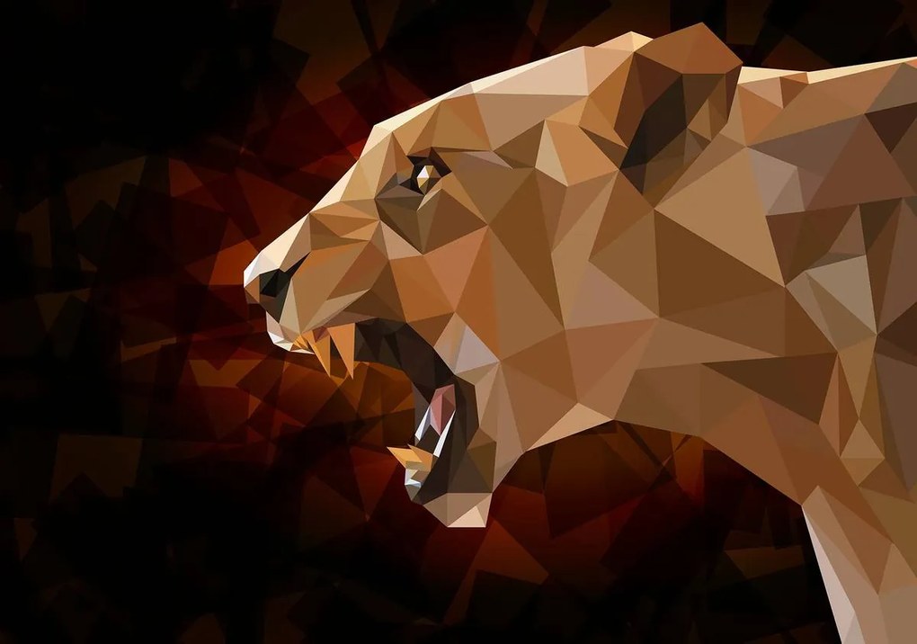 Fototapet - Leoaică (254x184 cm)
