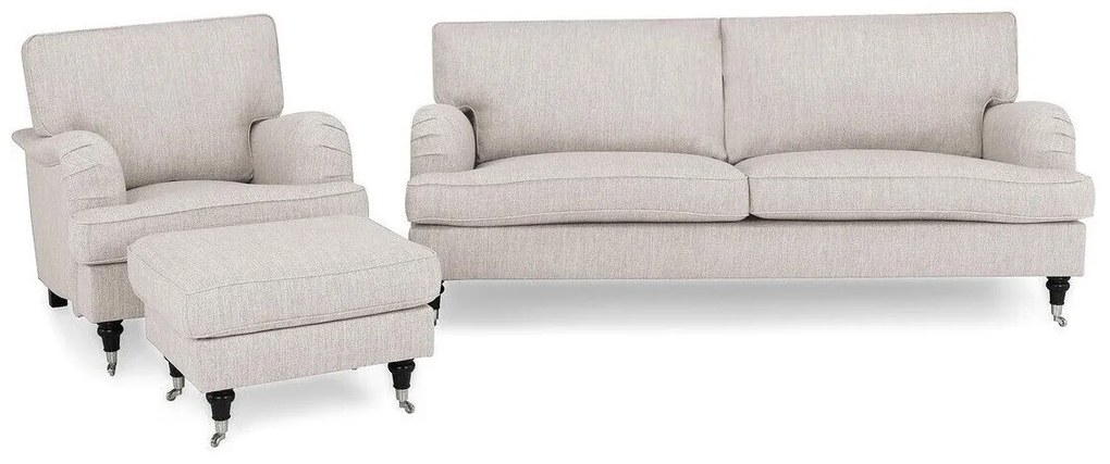 Set mobilier tapițat Bloomington A127Tapiterie, Picioare: Metal, Lemn, Role