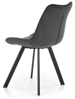 Scaun de dining COMORO, 1 buc., gri închis