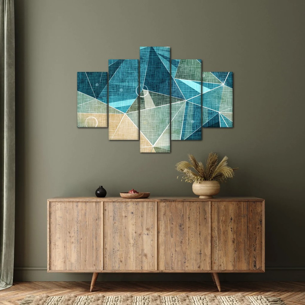 Tablou - Abstract turcoaz (150x105 cm)