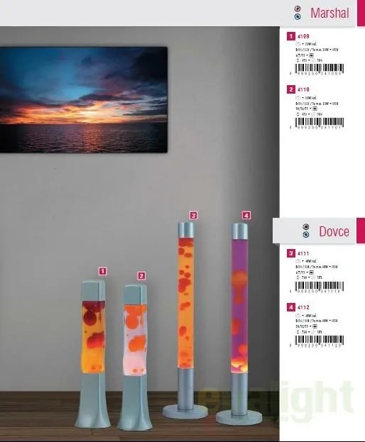 Veioza, lampa decorativa H-41,5cm Marshal 4109 RX