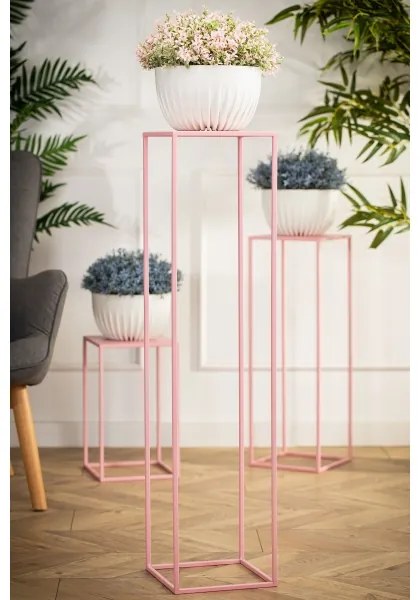 Suport de flori 100x24 cm roz