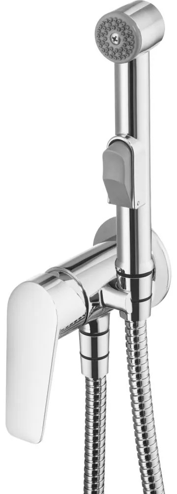 Baterie bideu culoare crom Deante cu para dus bideu, Jasmin