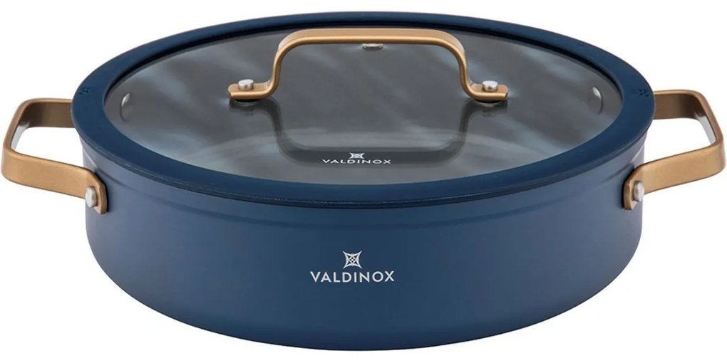 Valdinox Caserolă largă cu capac Giovanni 26 cm,3,5 l