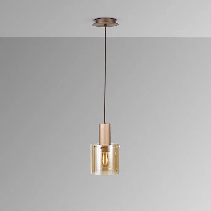 Pendul design modern Venize cupru/ chihlimbar
