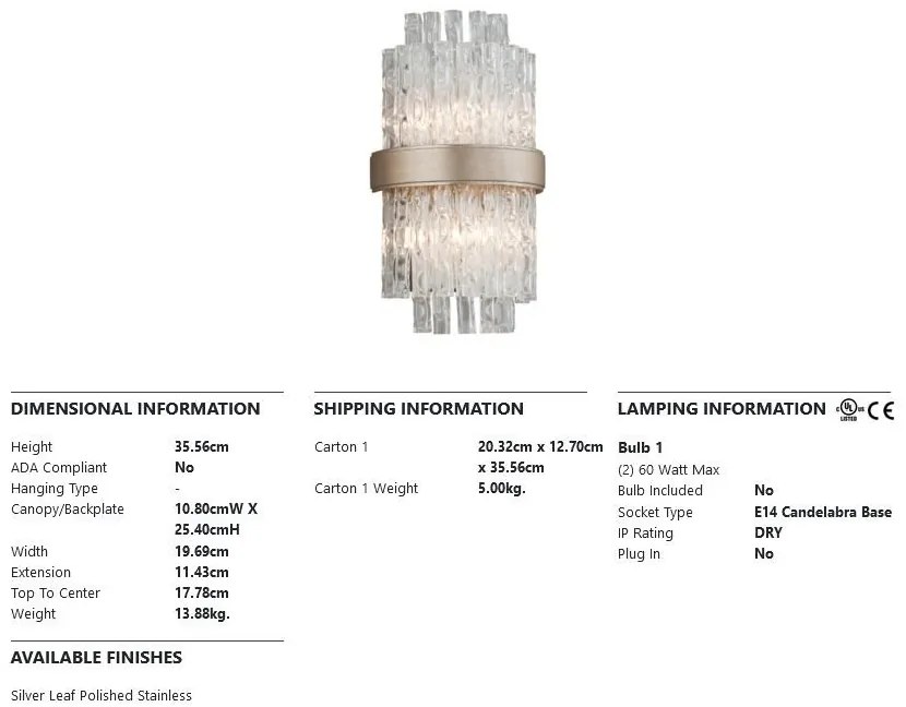 Aplica de perete LUX CHIME, design elegant
