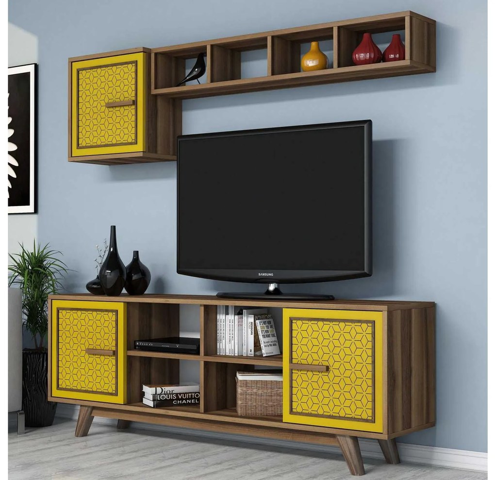 Mobilier living Aysha (Nuc + Galben). 1089200