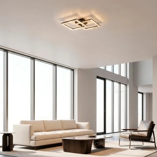 JUST LIGHT. 14732-18 - Plafonieră LED GLITRA LED/17,5W/230V neagră