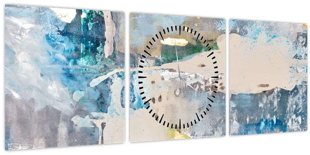 Tablou - Abstract (cu ceas) (90x30 cm)