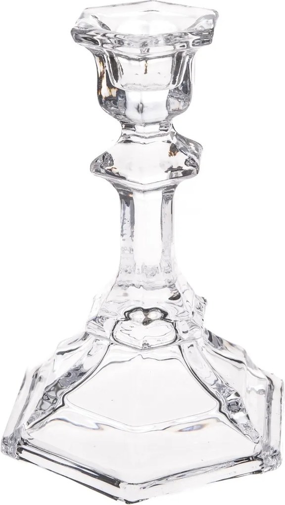 Sfeșnic de sticlă Olivia, 19,8 x 10,9 cm