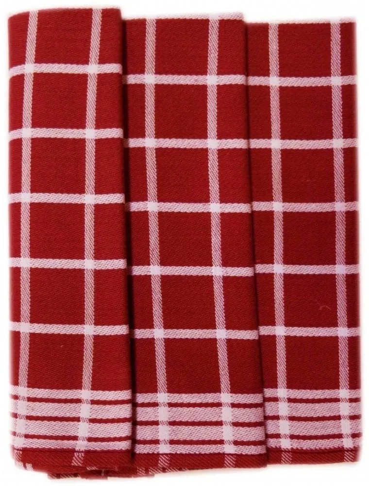 Prosop de bucătărie în carouri Egypt – Set 3 bucăți