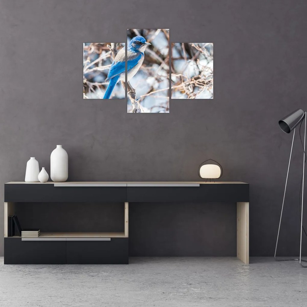 Tablou - Pasare de iarnă (90x60 cm)