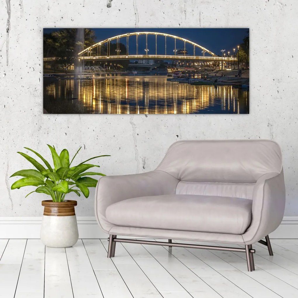 Tablou cu făntână arteziană (120x50 cm)
