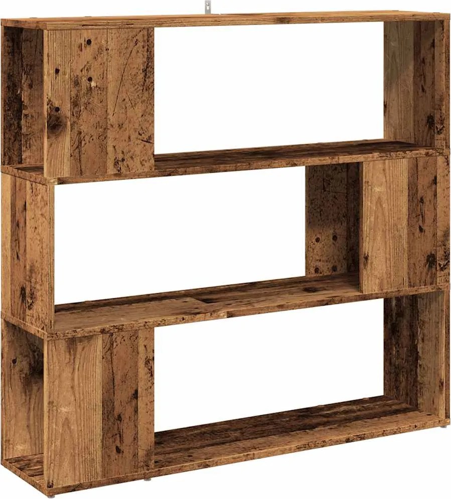 vidaXL Dulap cu cărți/Separator de cameră Lemn vechi 100x24x94 cm