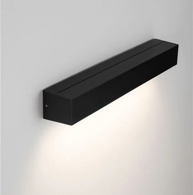 Aplica exterior neagra liniara 50cm IP65 LED CCT PRISMATIC