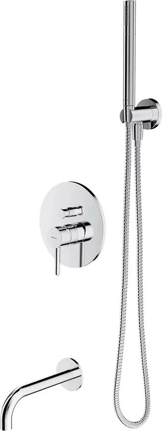 Baterie cada - dus incastrata Omnires Y cu corp ingropat si set de dus