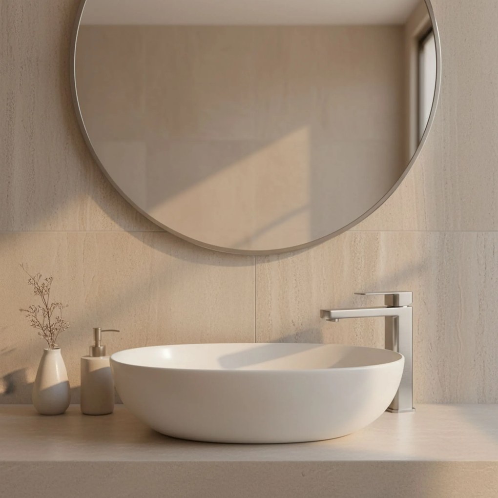 Baterie pentru baie Rea Arlo Brush Nickle