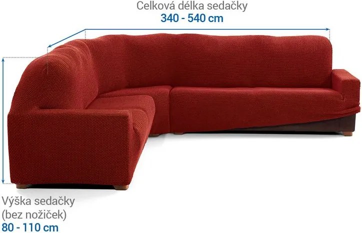 Nueva Textura Huse care se întind foarte bine NIAGARA cărămizii colţar (l. 340 - 540 cm)