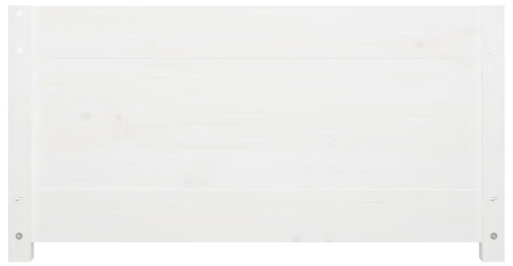 Pat de zi Small Single 2FT6, alb, 75x190 cm, lemn masiv pin Alb, 75 x 190 cm