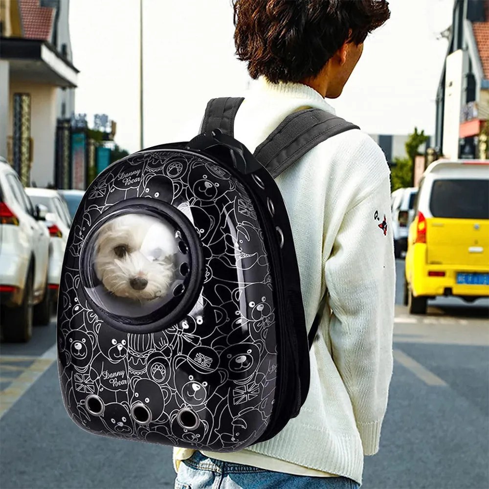 Rucsac pentru transportul animalelor de companie, Urs Negru