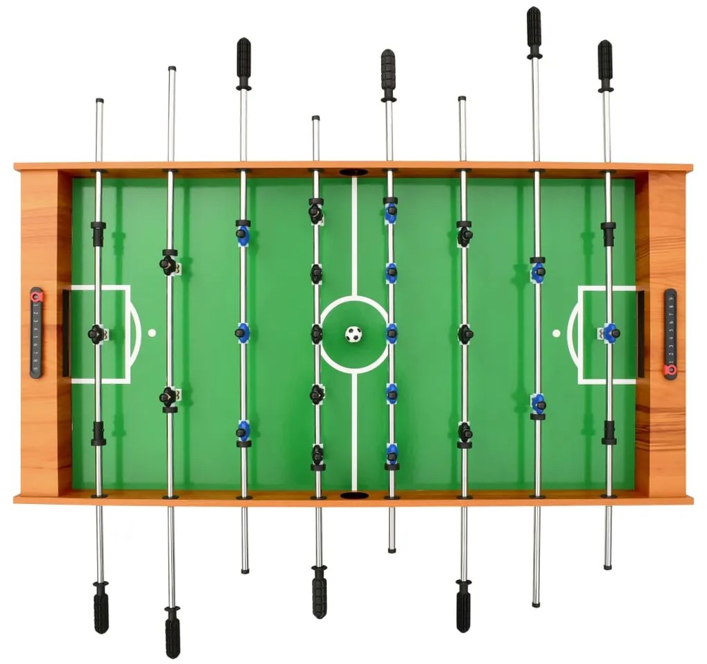 Masa de fotbal plianta, maro deschis, 121 x 61 x 80 cm Maro deschis