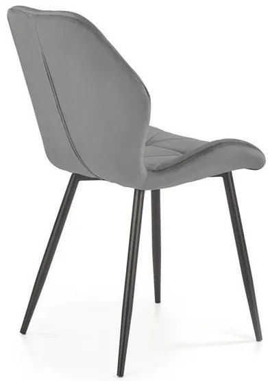 Scaun K453 velvet gri