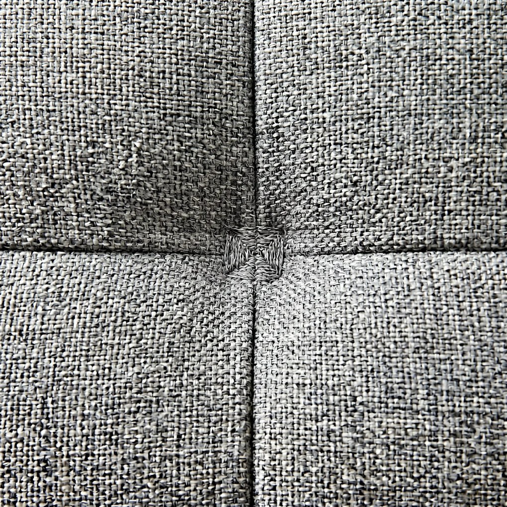 HOMCOM Fotoliu Tapițat din Material Textil cu Pernițe Umplute, Canapea Modernă cu Picioare din Oțel, 76x68x80 cm, Gri