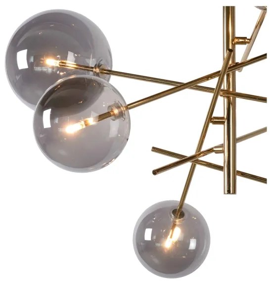 Lustră LED pe tijă Lucide 46417/06/10 ALARA 6xG4/1,5W/230V auriu