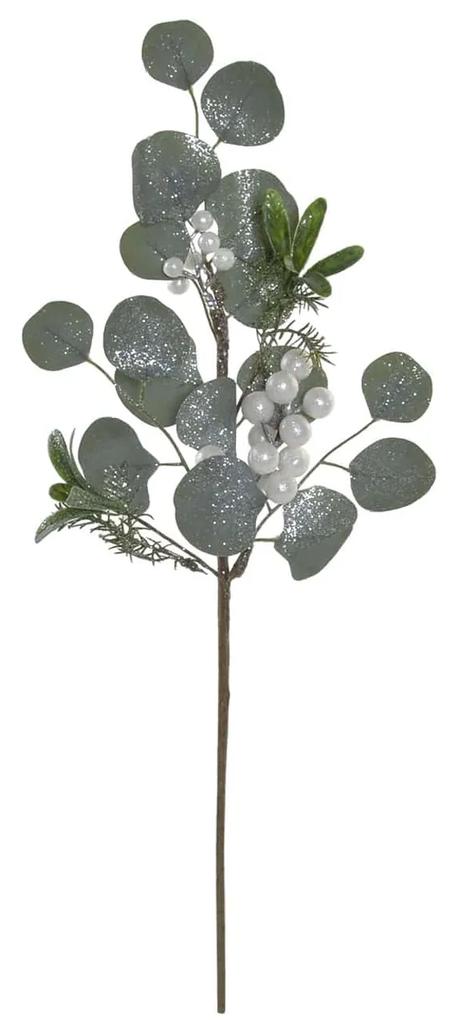 Ramura decorativa Eucalipt verde 22x57 cm