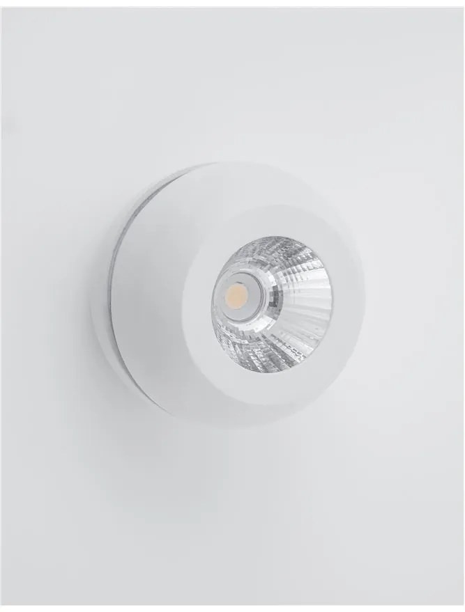 Spot LED aplicat perete sau tavan, directionabil Gon alb NVL-9105201