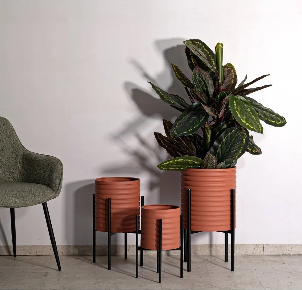 Ghivece decorative 3 buc. din metal ø 36 cm Milly – Mauro Ferretti