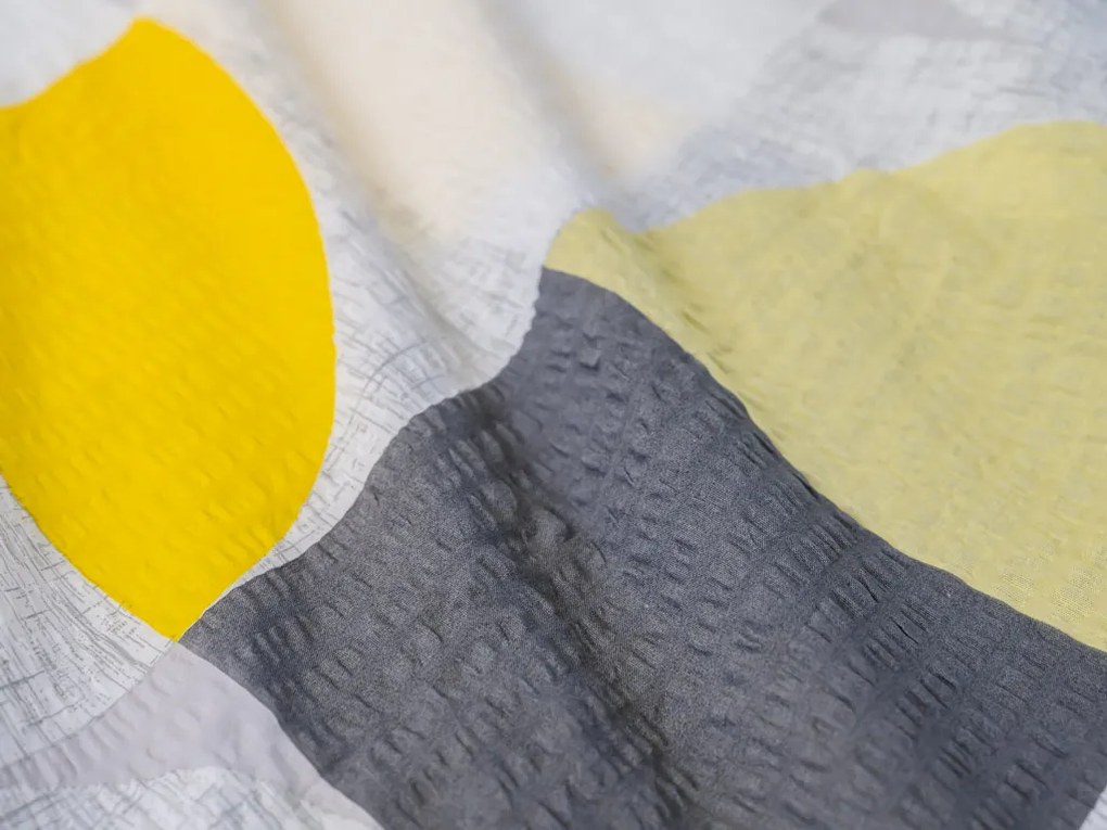 Lenjerie de pat din bumbac Renforce CREP GEOMETRIES crem Dimensiune lenjerie de pat: 70 x 90 cm | 140 x 200 cm