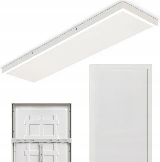 Panou LED aplicat 60 W, 230 V, 30 x 120 cm, alb