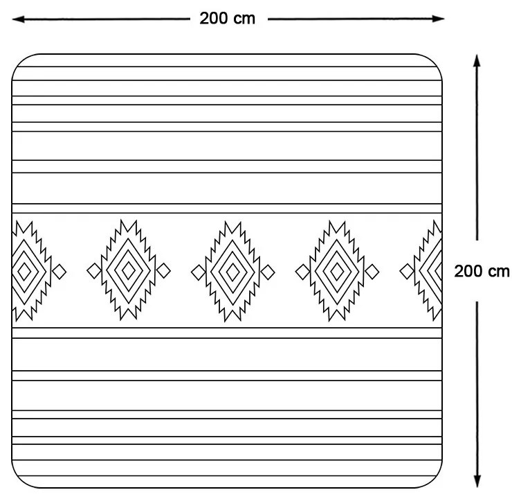 Patura de picnic, 2x2 m