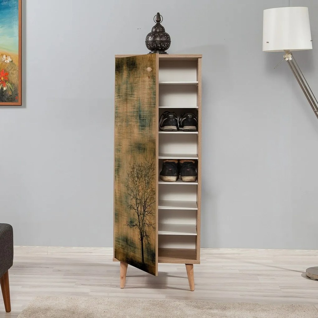 Dulap pentru pantofi Mega Sonoma Oak Trees