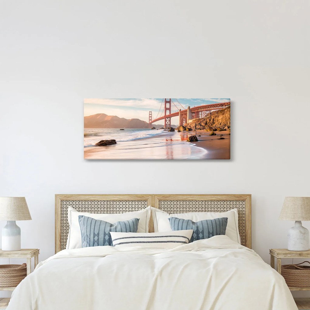 Tablou - Golden Gate Bridge (120x50 cm)